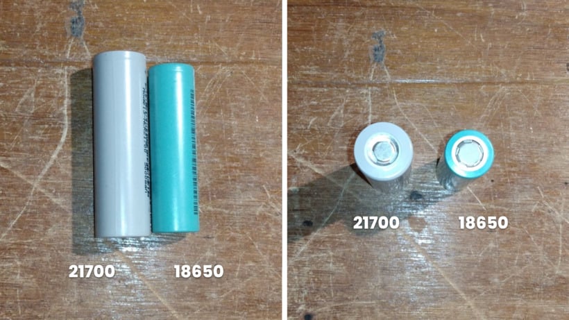 21700 vs 18650 Electric Scooter Battery Cell