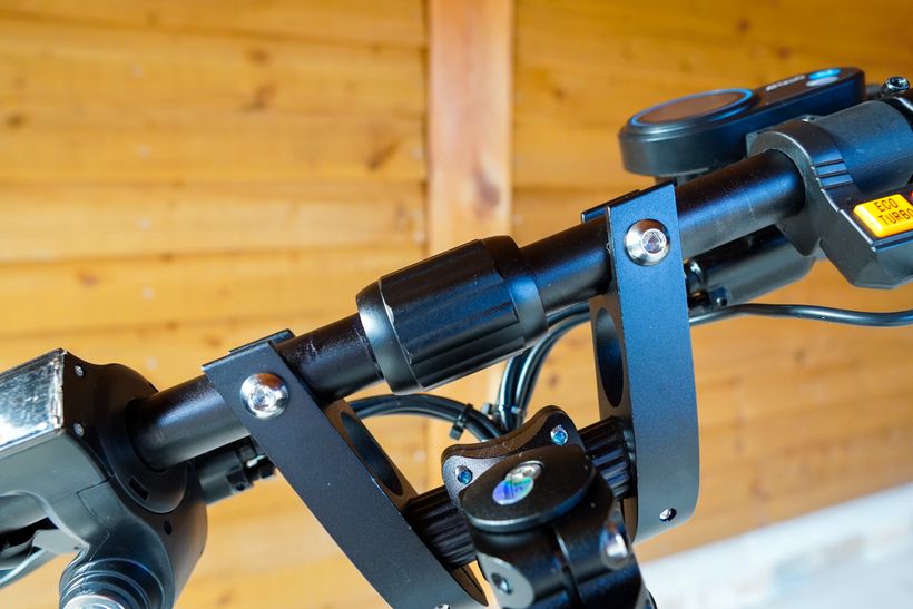 Apollo Ghost Handlebars Screwed into Place