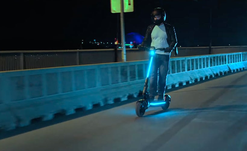 Apollo Pro 2023 Being Ridden At Night From the Front
