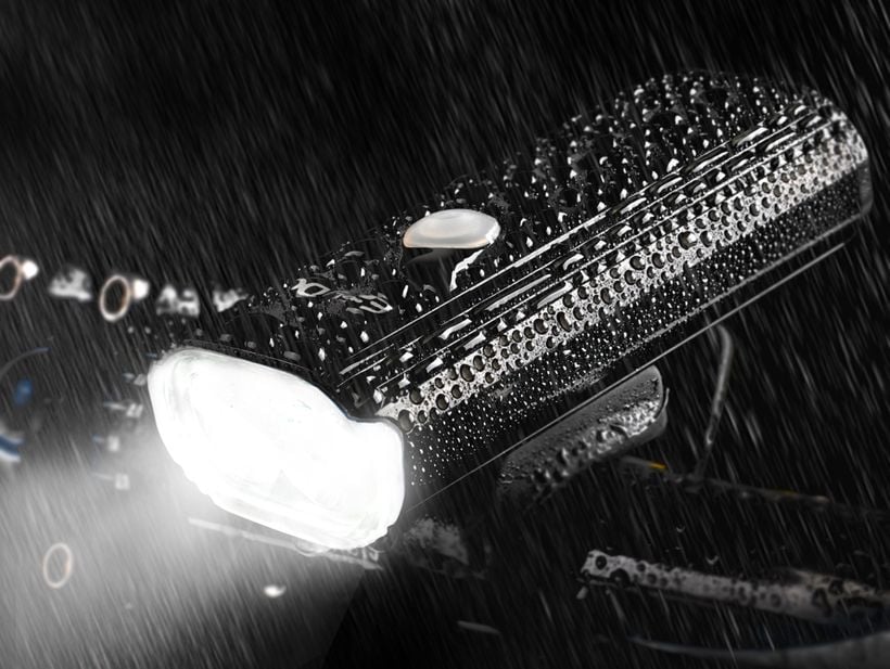 Electric Scooter Light in Rain