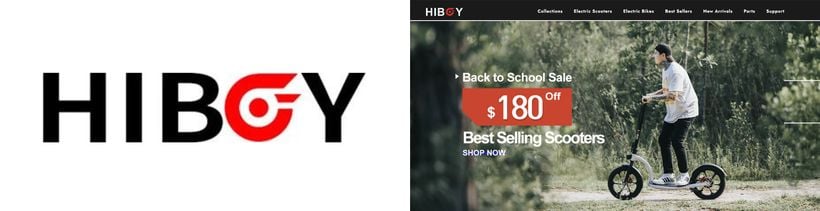 Hiboy Logo and Website