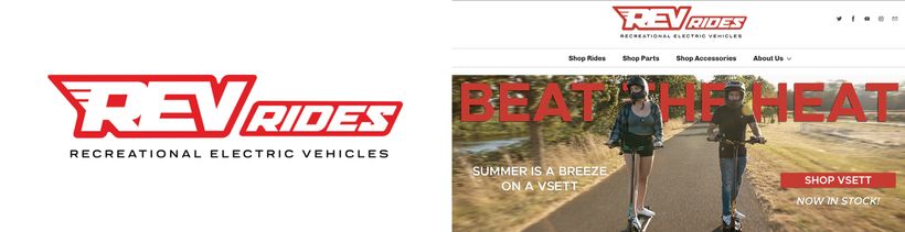 Rev Rides Logo and Website