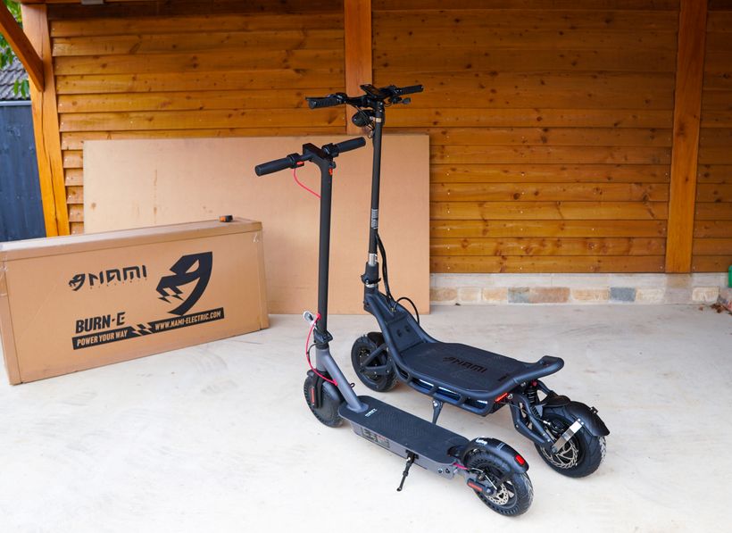 Size Difference Between the NAMI Burn-e Viper and Commuter Scooter