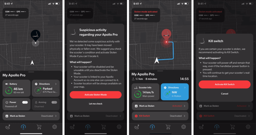 Apollo Pro IoT GPS Tracking in Mobile App